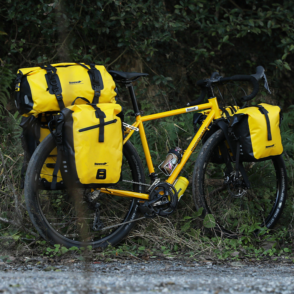 Mountain Bike Gravel Bike With Panniers Bikepacking For Mountain