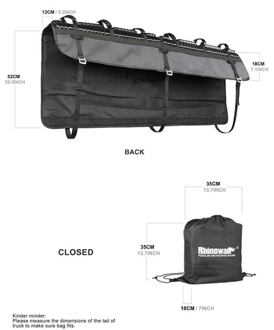 Truck Tailgate cover for 6 bikes