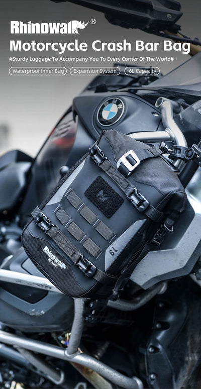 6L Waterproof Motorcycle Crash Bar Bag – Mechanic Series