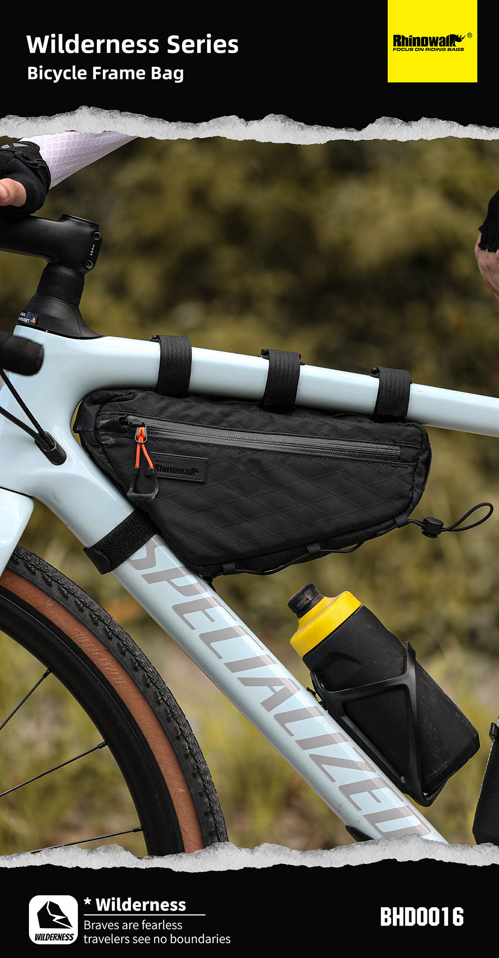 1.7l Triangle frame bag-Wilderness Series