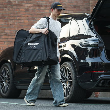 Folding Bike Transport Bag with Wheels image 04