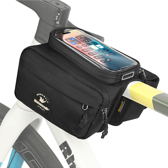 Bike Frame Tube Bag WithTouchable Phone Holder