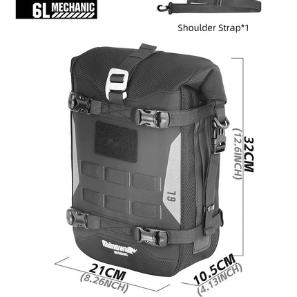 6L Waterproof Motorcycle Crash Bar Bag – Mechanic Series