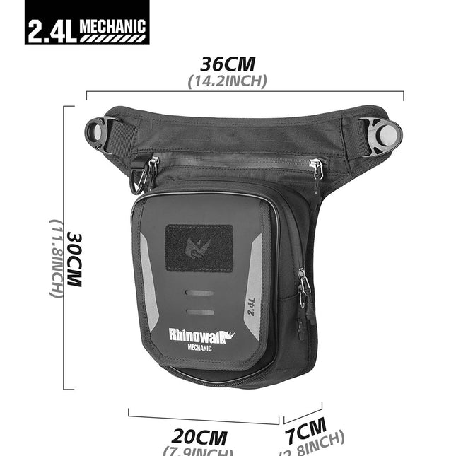 2.4L Motorcycle Tank Bag – Leg & Waist Bag Waterproof