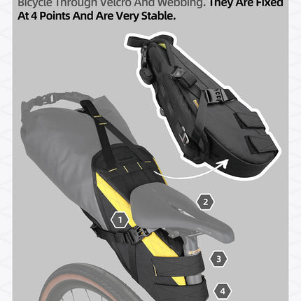 14l Waterproof harness saddle bag -Wilderness Series