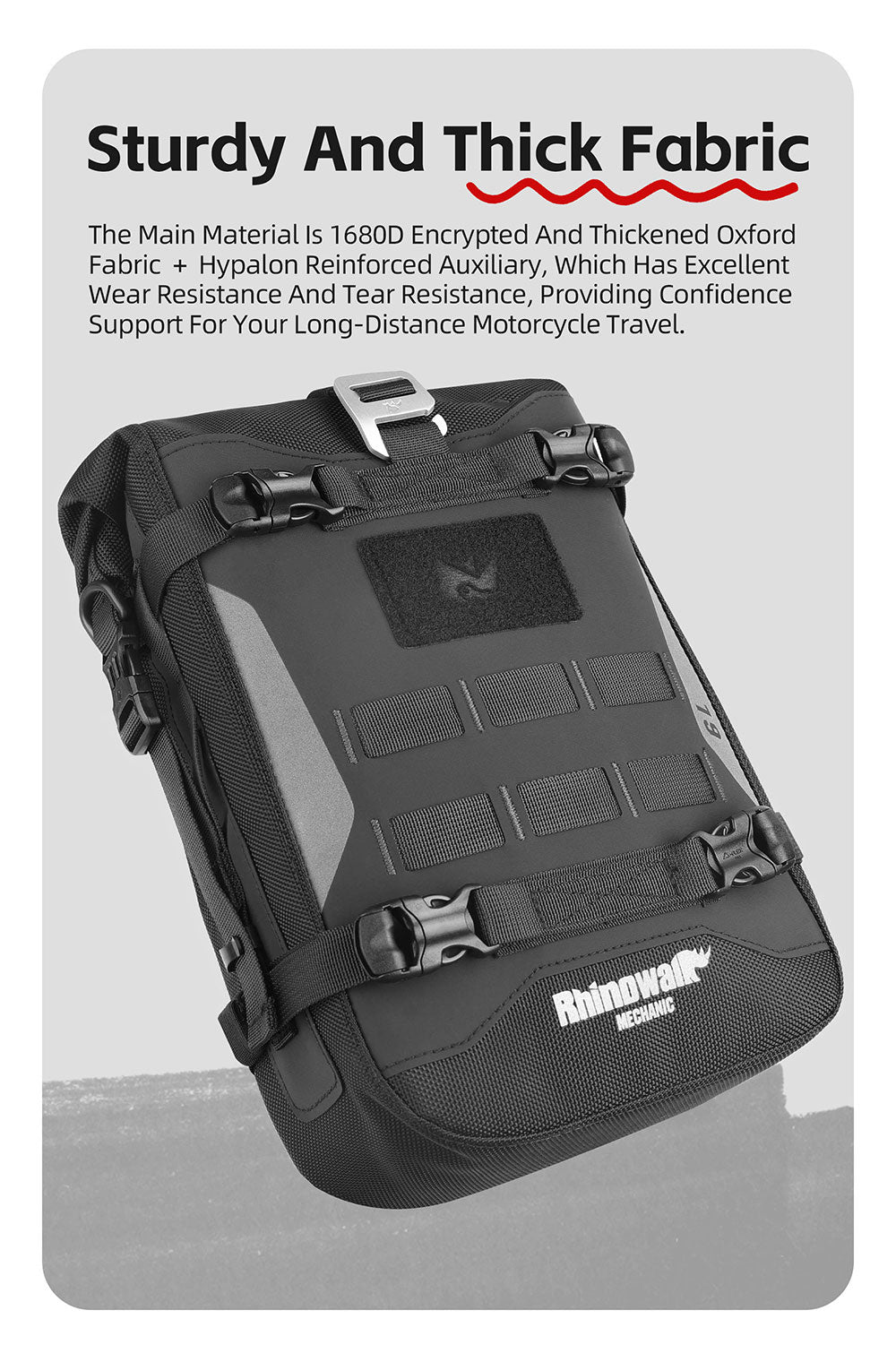 6L Waterproof Motorcycle Crash Bar Bag – Mechanic Series