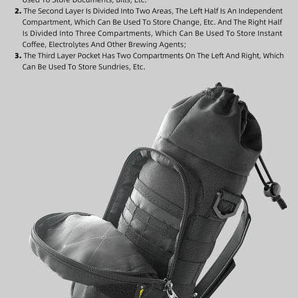 Waterproof Insulated Motorcycle Drink Holder – Durable & Heat Retaining