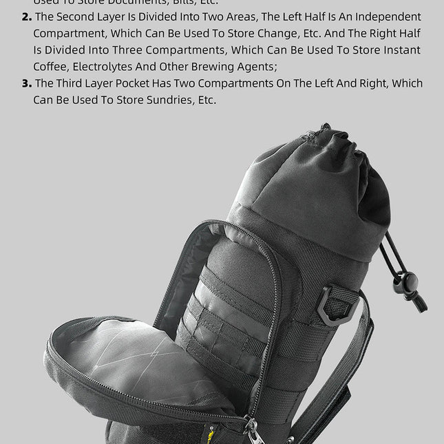 Waterproof Insulated Motorcycle Drink Holder – Durable & Heat Retaining