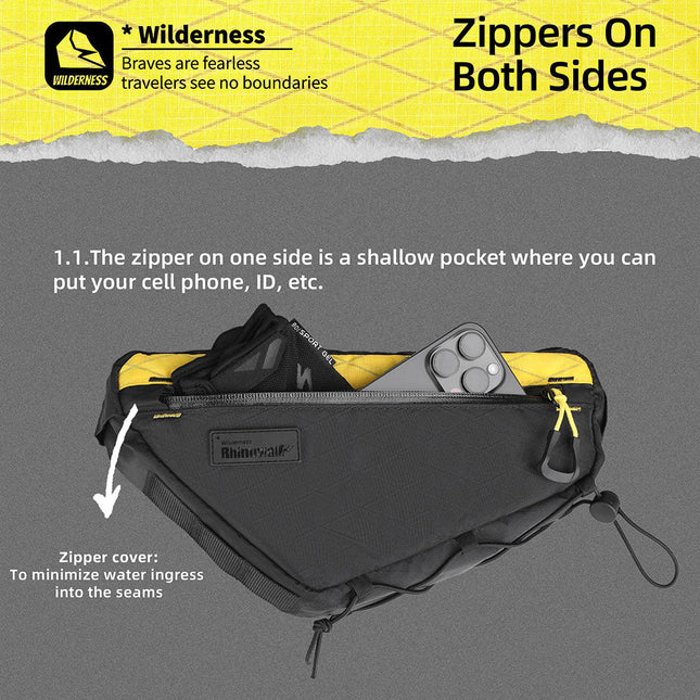 1.7l Triangle frame bag-Wilderness Series