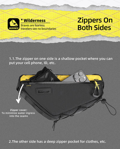 1.7l Triangle frame bag-Wilderness Series