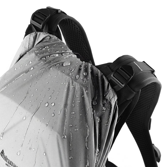 10L Motorcycle Riding Backpack, Adventure Hydration Backpack with Protective Back Padding, Rain Cover & Chest Pack Compatibility