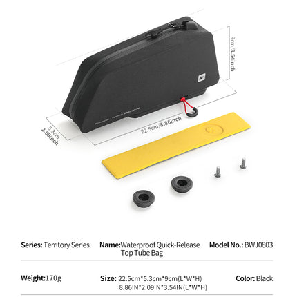 1L Bolted on Top Tube Bag