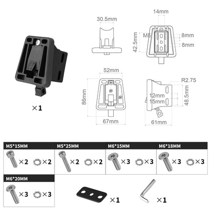 Folding Bike Front Carrier Block Adapter image 02