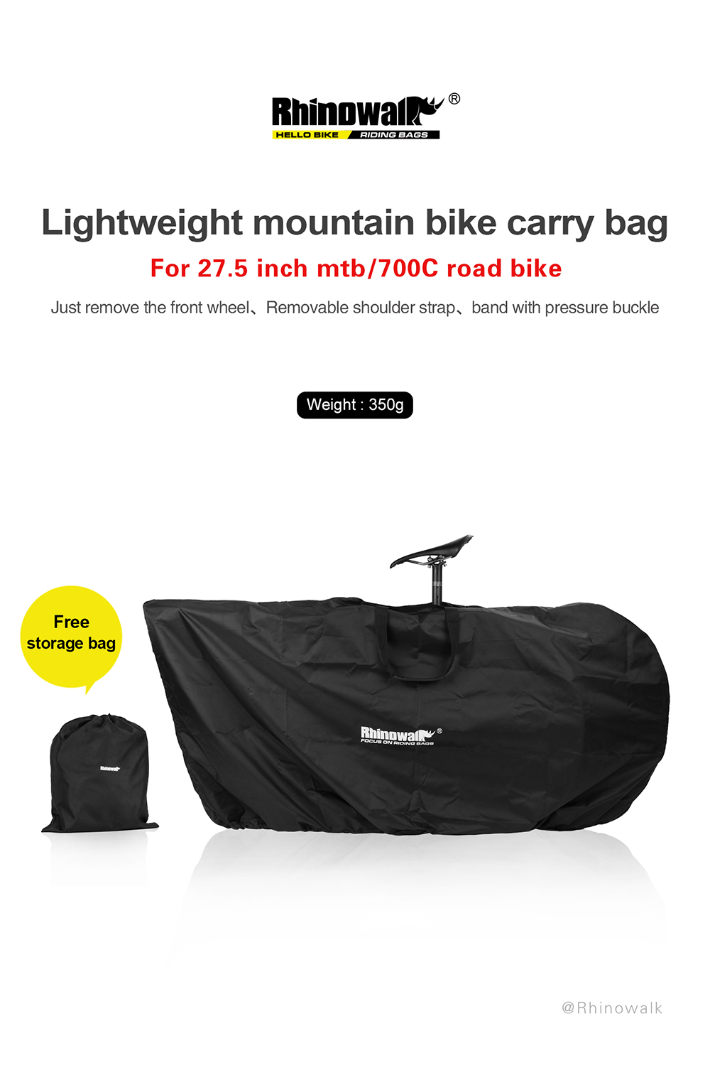 27.5 inch 700C MTB Folding Bike Carrying Cover