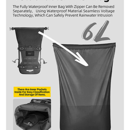6L Waterproof Motorcycle Crash Bar Bag – Mechanic Series
