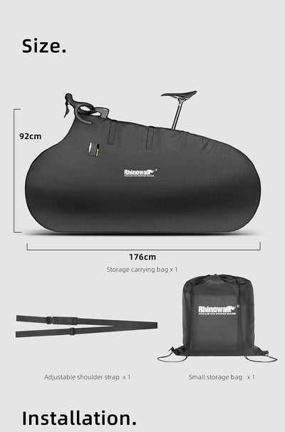 Storage bag for road bikes