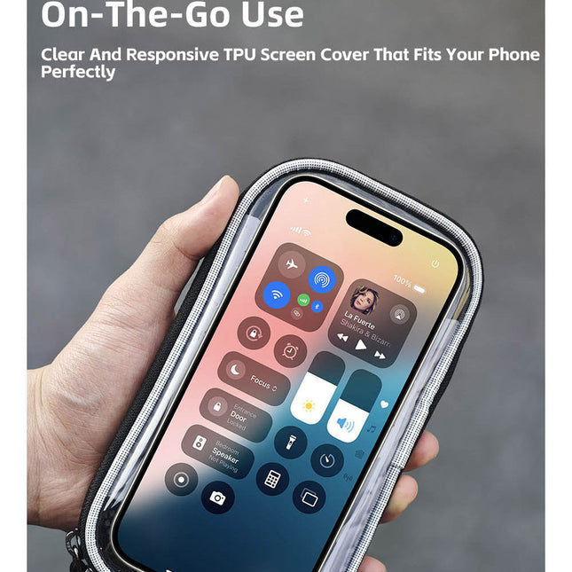 Bike Frame Tube Bag WithTouchable Phone Holder