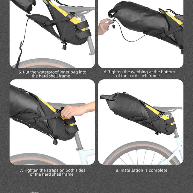 14l Waterproof harness saddle bag -Wilderness Series