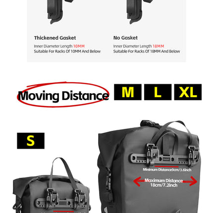 Waterproof TPU Pannier Bag - 1 Piece