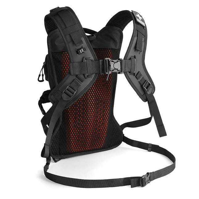 10L Motorcycle Riding Backpack, Adventure Hydration Backpack with Protective Back Padding, Rain Cover & Chest Pack Compatibility