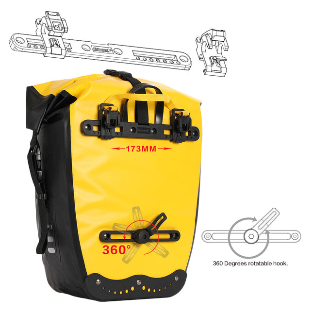 Pannier Bag Back Plastic Hook