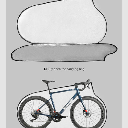 Storage bag for road bikes