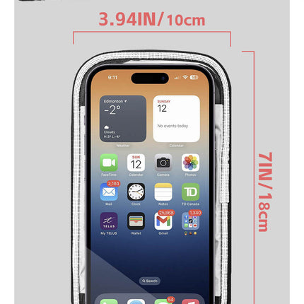 Bike Frame Tube Bag WithTouchable Phone Holder