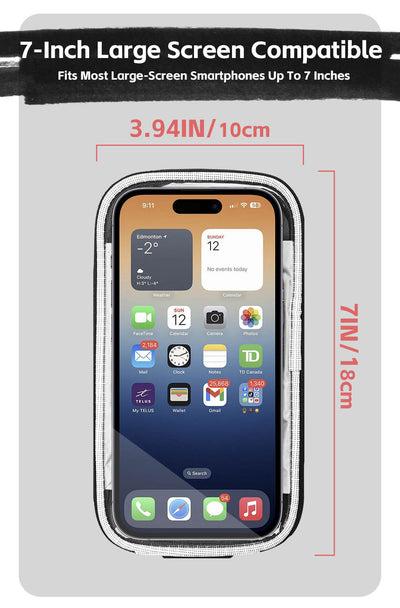 Bike Frame Tube Bag WithTouchable Phone Holder