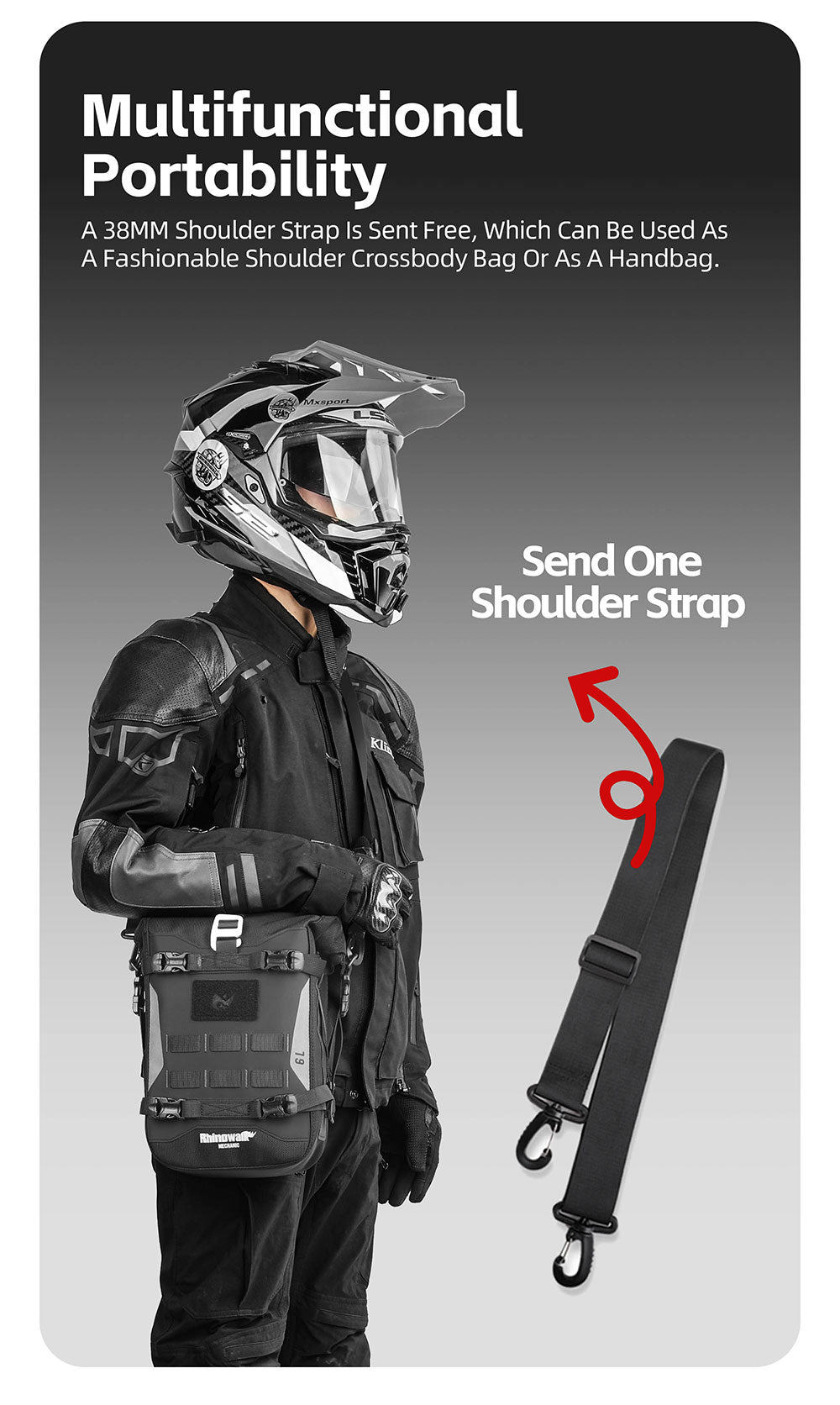 6L Waterproof Motorcycle Crash Bar Bag – Mechanic Series