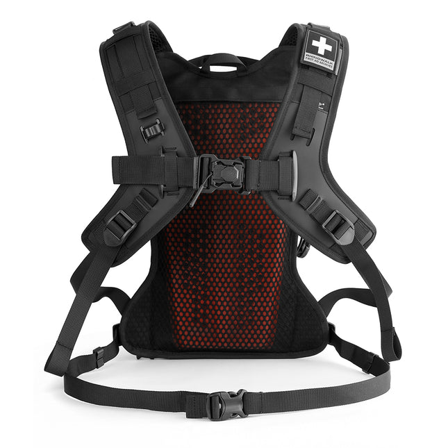 10L Motorcycle Riding Backpack, Adventure Hydration Backpack with Protective Back Padding, Rain Cover & Chest Pack Compatibility