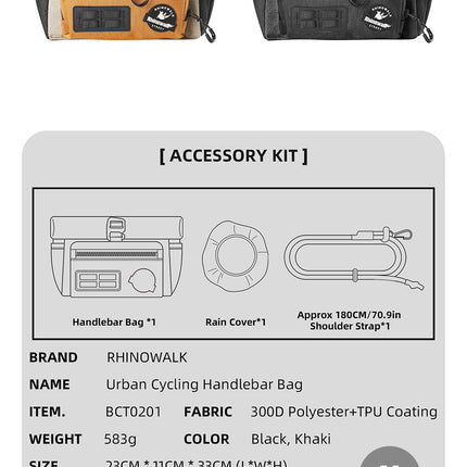 COSMOPOLIS -4l Urban Handlebar Bag