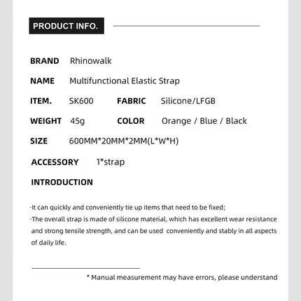 Elastic Silicone Straps