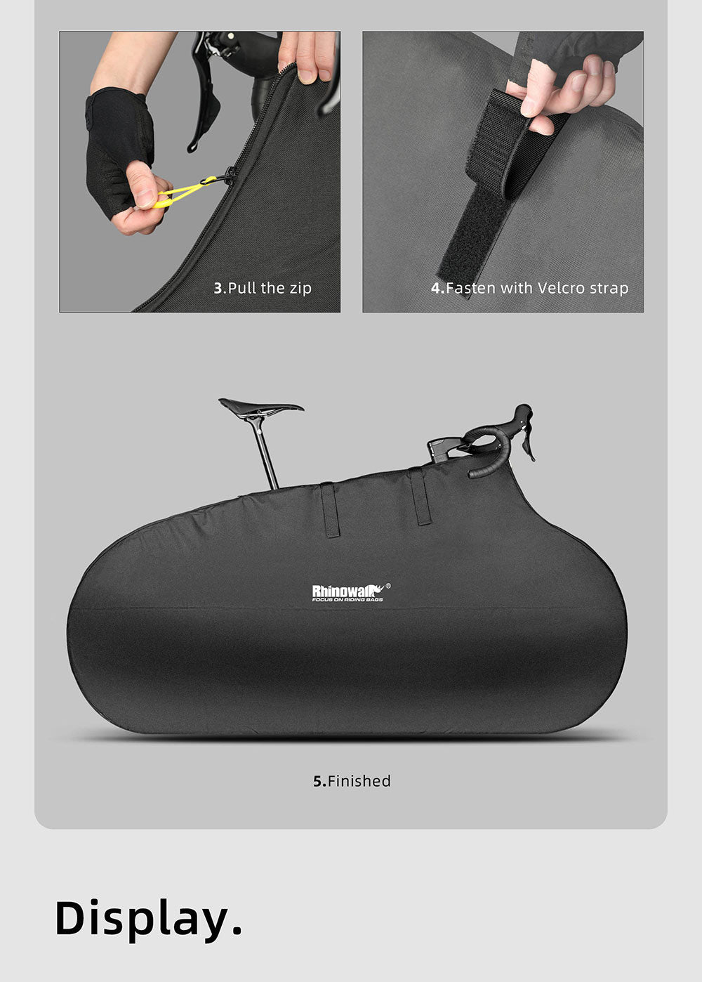 Storage bag for road bikes