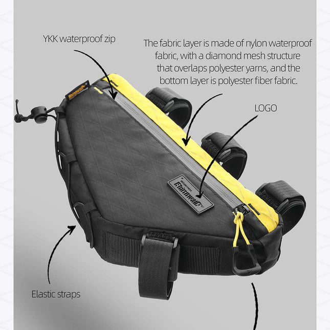 1.7l Triangle frame bag-Wilderness Series