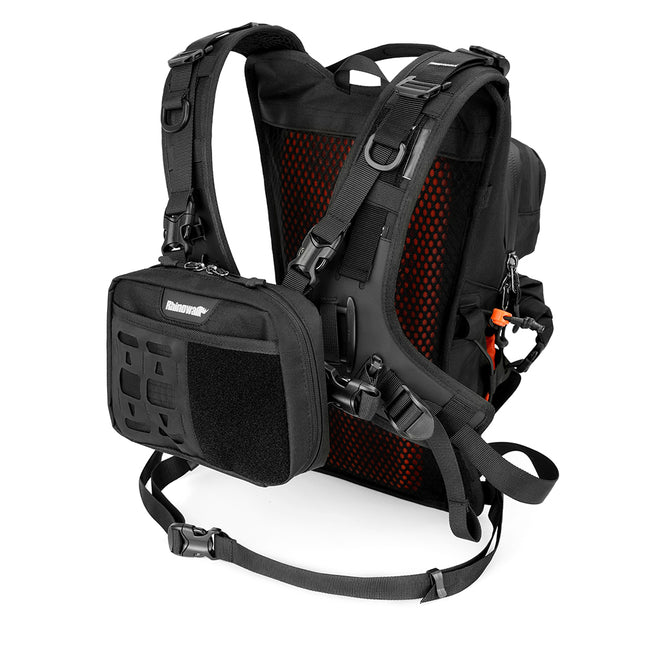 10L Motorcycle Riding Backpack, Adventure Hydration Backpack with Protective Back Padding, Rain Cover & Chest Pack Compatibility