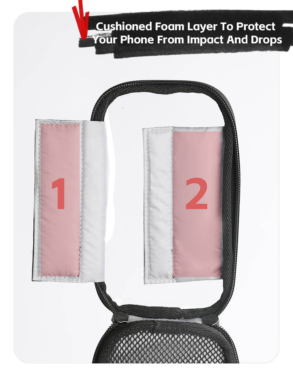 Bike Frame Tube Bag WithTouchable Phone Holder