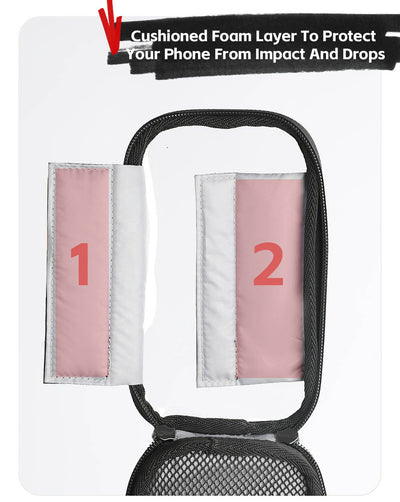 Bike Frame Tube Bag WithTouchable Phone Holder