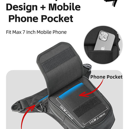 2.4L Motorcycle Tank Bag – Leg & Waist Bag Waterproof