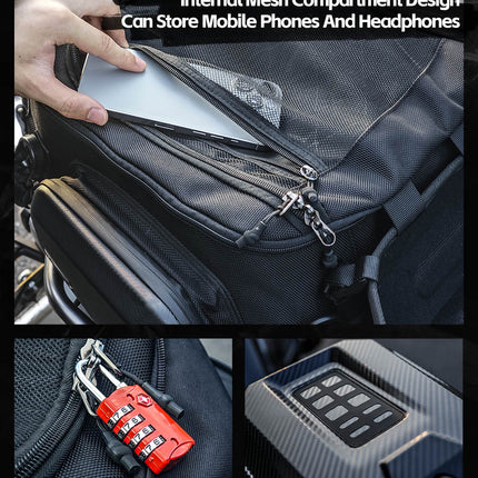 23L-35L ABS Hard Shell Tail  Bag with Expandable