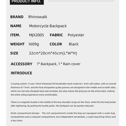 Mechanic X Magnetic Backpack – Waterproof & Durable with Molle System