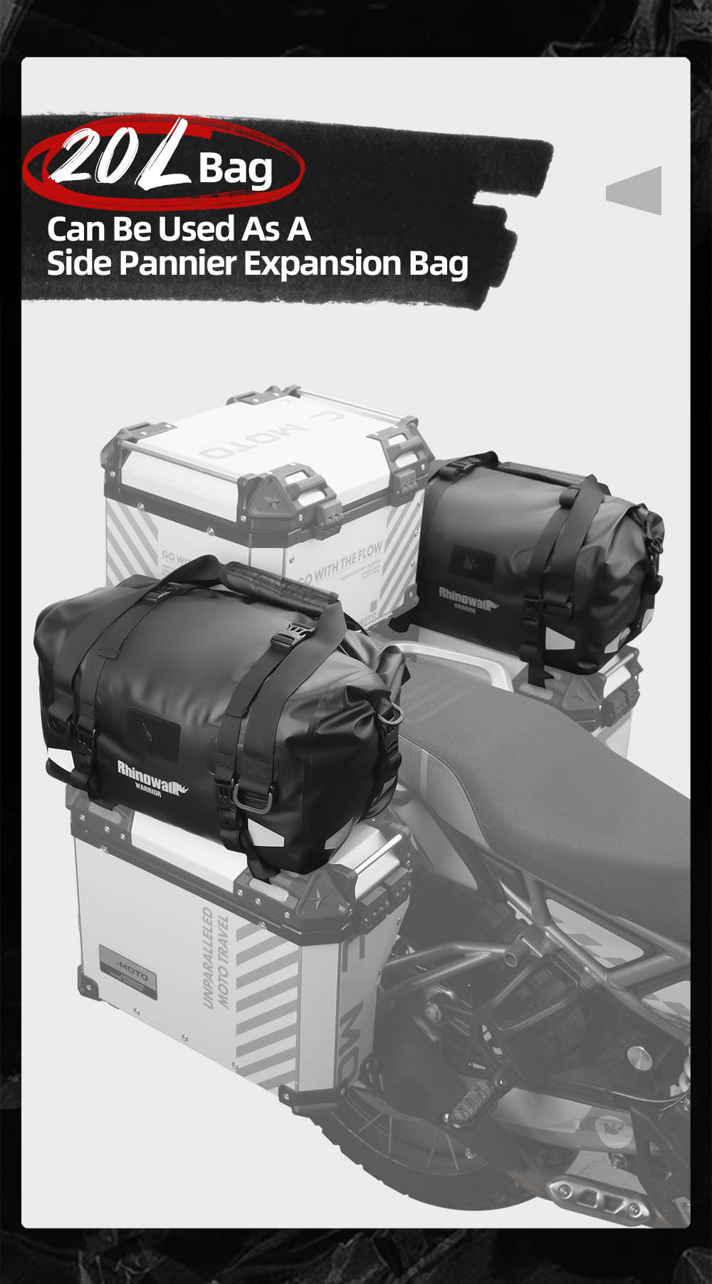 Warrior Series X Waterproof Duffel Bag, 20l,40l,65l