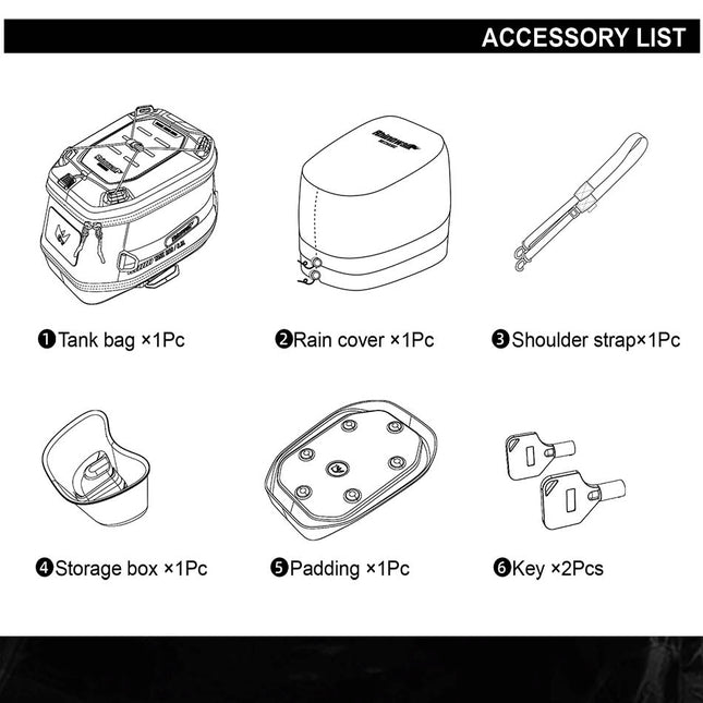 Mechanic Series x 5.6L Magnetic Tank Bag