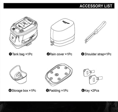 Mechanic Series x 5.6L Magnetic Tank Bag
