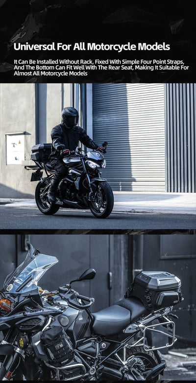 23L-35L ABS Hard Shell Tail  Bag with Expandable