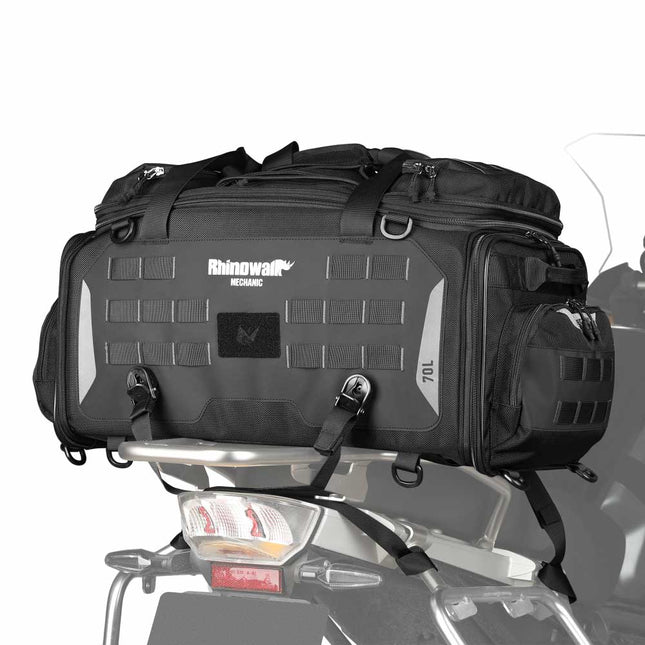 50–70L Motorcycle Tail Bag – Waterproof Touring Seat Bag