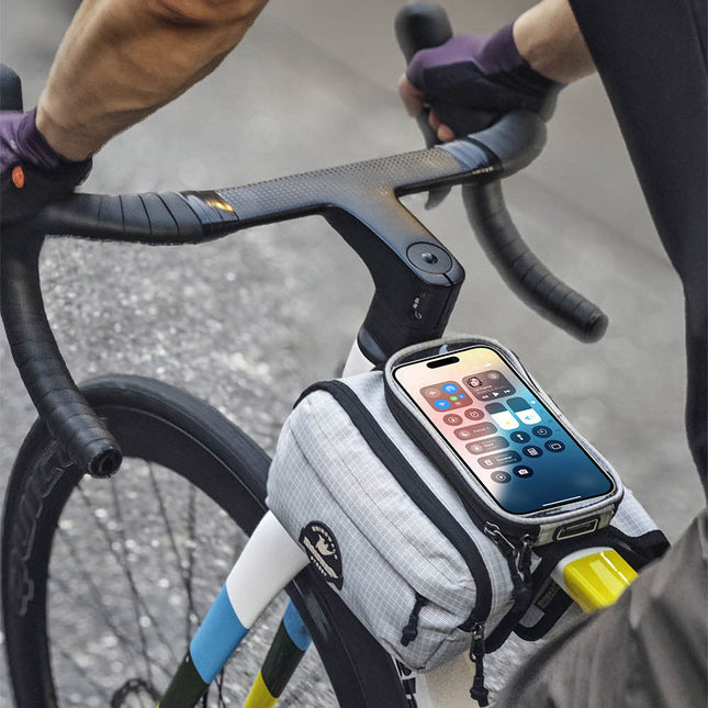 Bike Frame Tube Bag WithTouchable Phone Holder