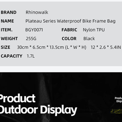 Plateau Series X Waterproof Triangle bag -1.7l
