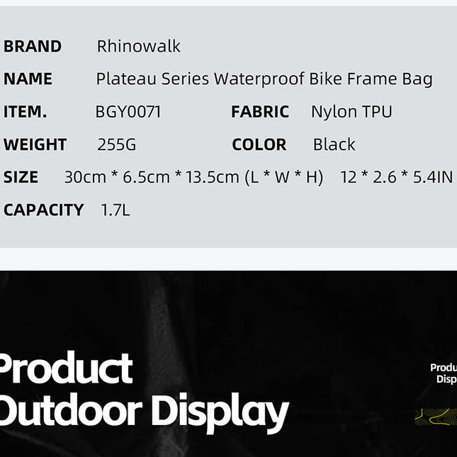 Plateau Series X Waterproof Triangle bag -1.7l