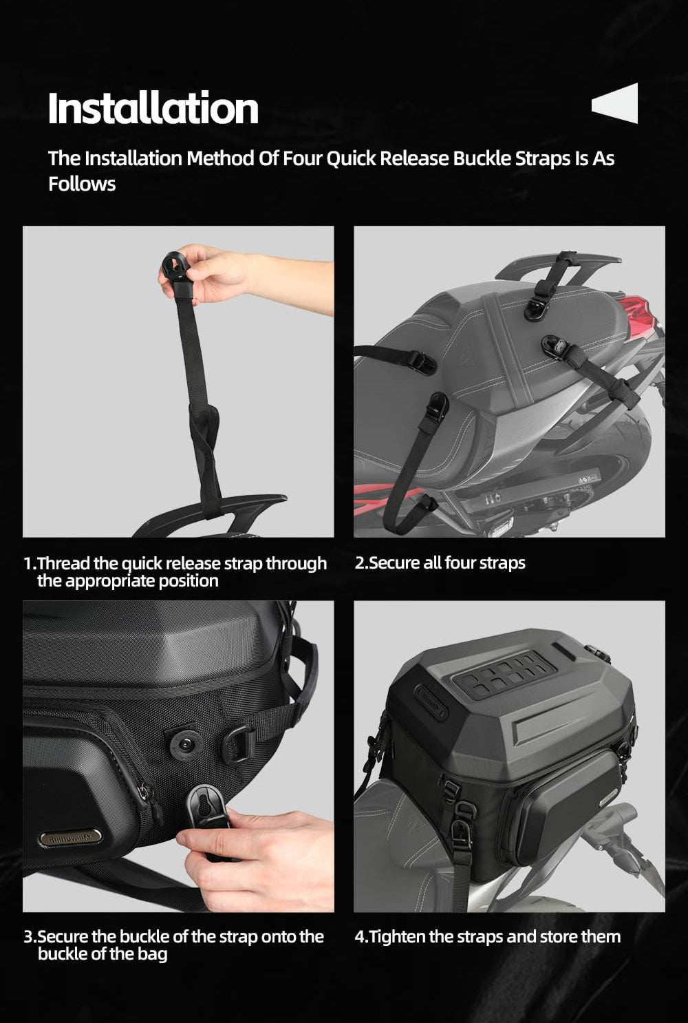 23L-35L ABS Hard Shell Tail  Bag with Expandable