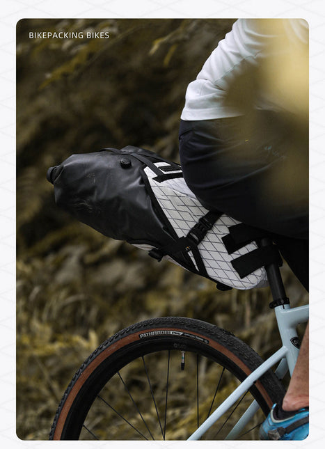 BHD0020 14L saddle bag mounted on a gravel bicycle